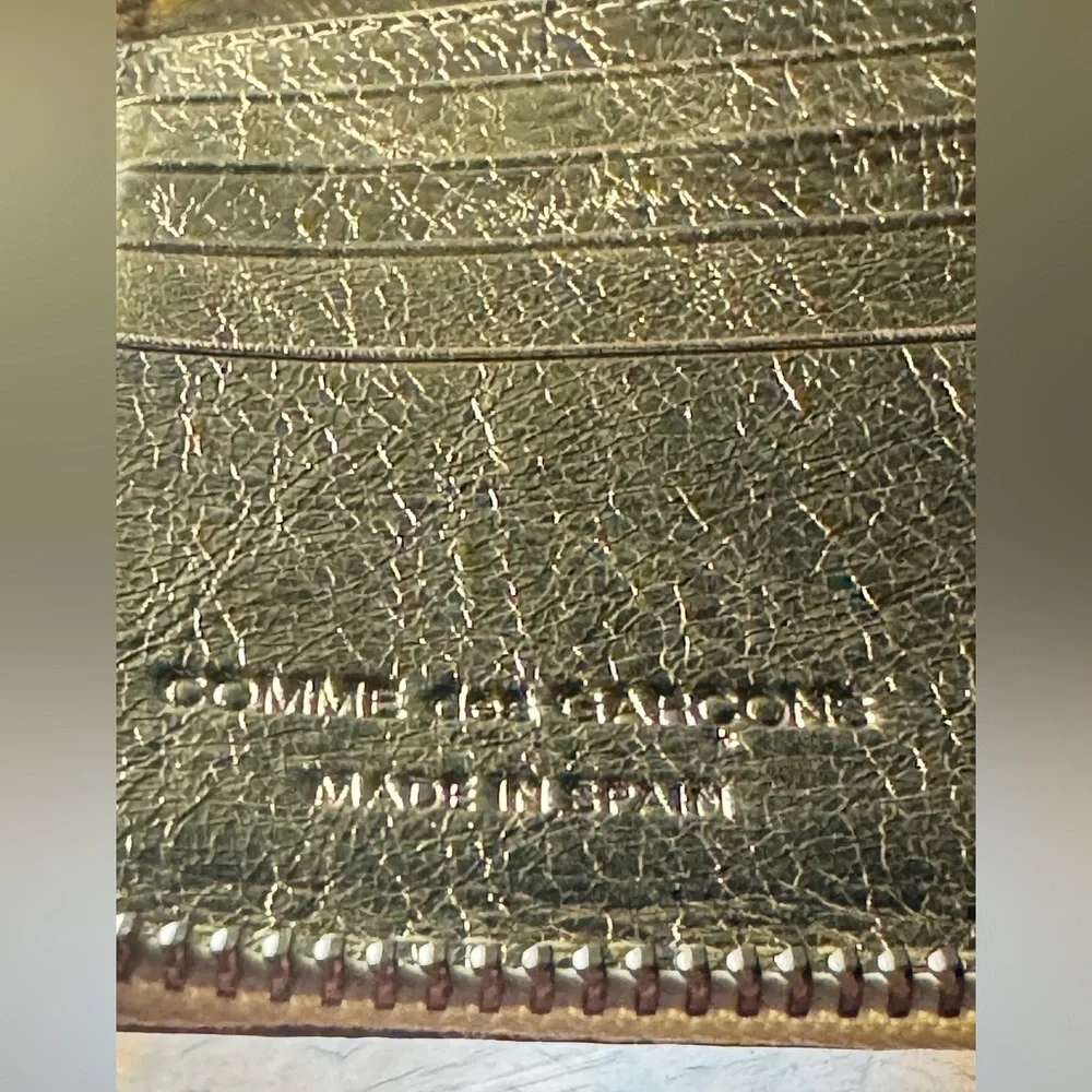 Comme de garçons Metallic Leather Wallet - Picture 7 of 16